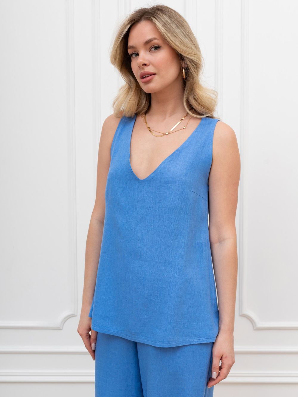 Блузка (топ) Сибелла-4 Виотекс ГОЛУБОЙ