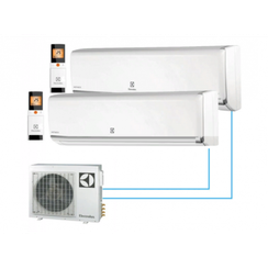 Мульти сплит система Electrolux на 2 комнаты (20+20 кв.м) HM FMI