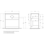 Тумба под раковину BelBagno Kraft 80 KRAFT-800-2C-PIA-BO Bianco Opaco