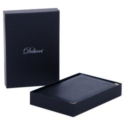 Датированный ежедневник Delucci А5 184 листов с фактурной обложкой черный (DD5_90501)