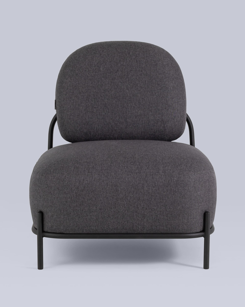 Кресло Стоун рогожка тёмно-серый