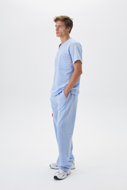 Топ медицинский мужской Гекай, скайблю