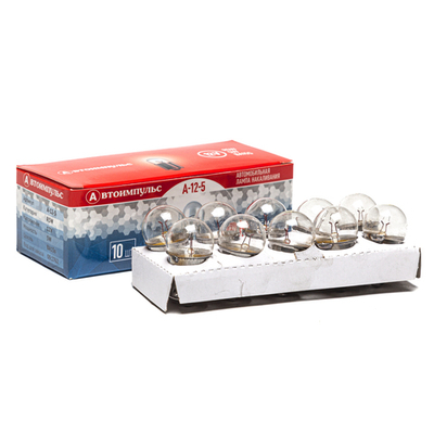 Автолампа накаливания R5W, 12 В, 5 Вт, BA15S