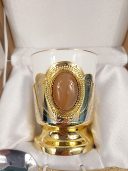 Кофейный набор с агатом "Важная персона" № 2