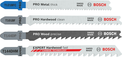 Набор пилок для лобзика по дереву и металлу BOSCH 2607011437