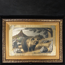 Гравюра "Медведь" (Златоуст)