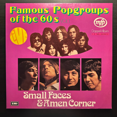 Small Faces & Amen Corner ‎– Famous Popgroups Of The '60s Vol. 1 2LP (Германия)