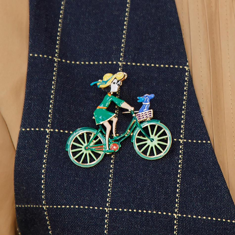 Брошь Shadore Велосипед XZ2294.16 G/G