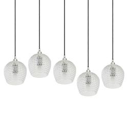 Светильник подвесной каскадный Aurora, 110х18 см, прозрачный