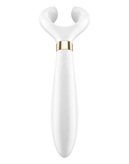 Белый вибромассажер для пар Satisfyer Endless Fun