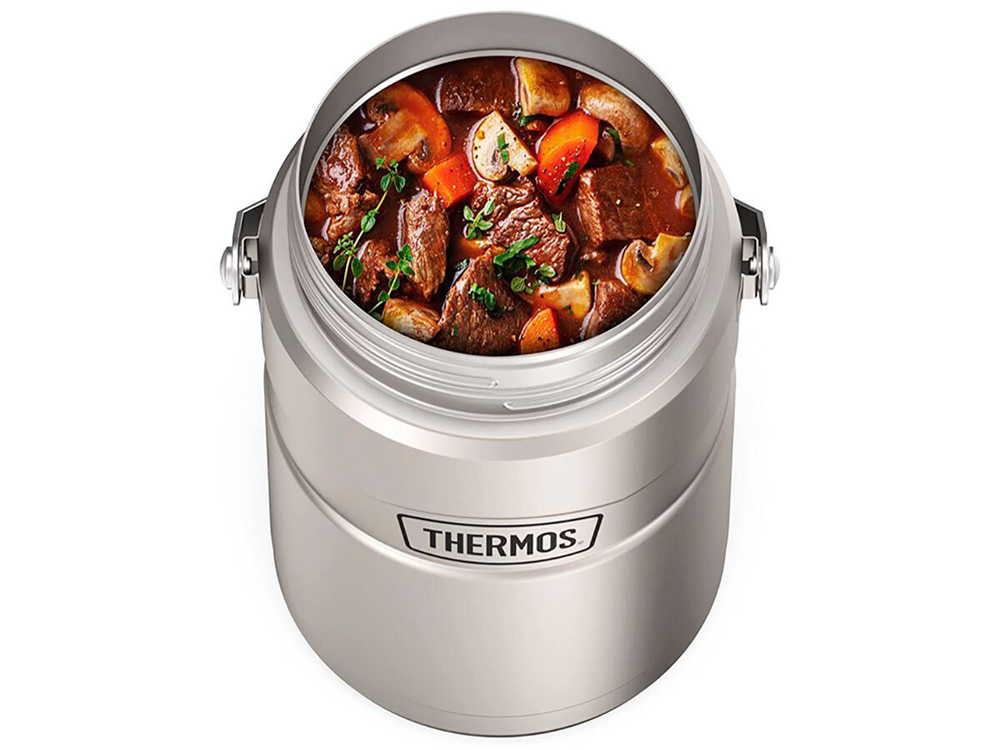 Термоконтейнер для еды THERMOS KING SK-3030 MS Big Boss 1,39L, с двумя ланч-боксами, стальной