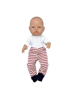 Кукла для девочки Paola Reina 45см виниловая Бэби  в красных ползунках