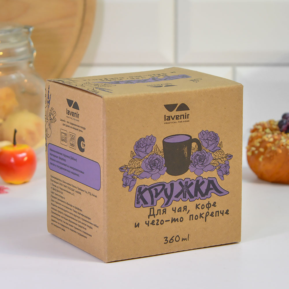 Кружка 360мл Чайная роза (00110431)