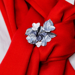 Брошь Shadore Фиалки XZ1498.2 BW/S