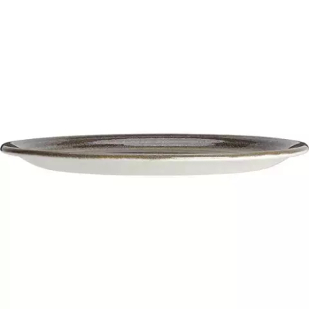 Тарелка «Революшн Гранит» мелкая фарфор D=280,H=25мм серый,коричнев
