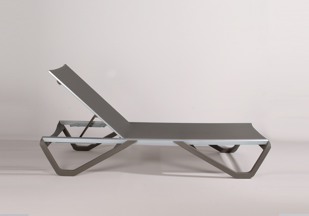 Шезлонг-лежак металлический Wave