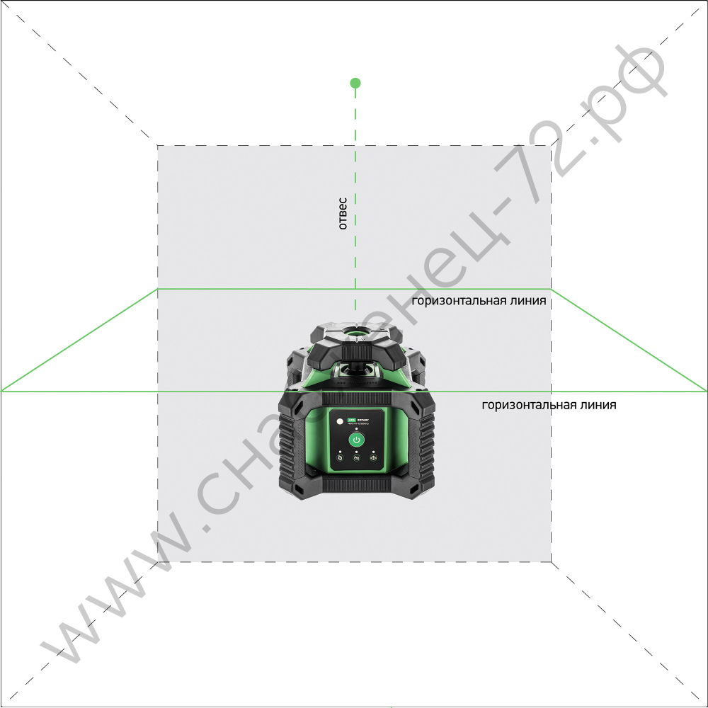 Ротационный лазерный нивелир ADA ROTARY 400 HV-G Servo