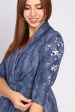 Комплект женский "ЗАБОТА" сорочка+халат модель КЖ 0244 кулирка