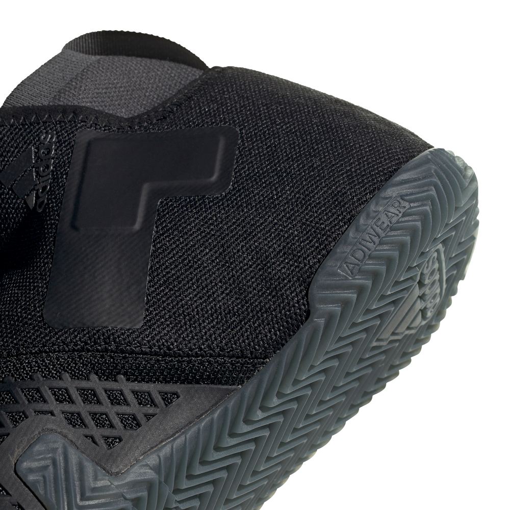 Женские Кроссовки теннисные Adidas Stycon Laceless W Clay - core black/night metallic/grey six