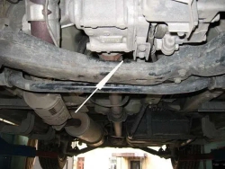 Защита картера двигателя, КПП (2 мм, сталь) для Honda Element 2003-2011 (V - 2.4) Sheriff.09.0993
