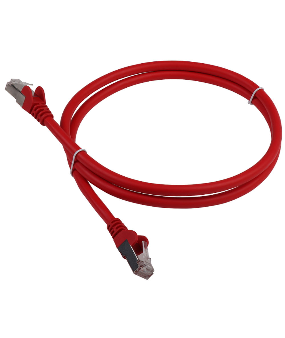 Патч-корд LANMASTER LSZH FTP кат.6, 3.0 м, красный