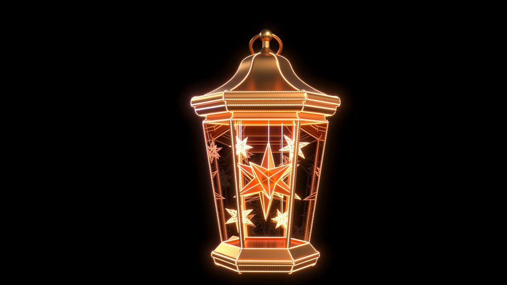 большой Фонарь со звездами внутри