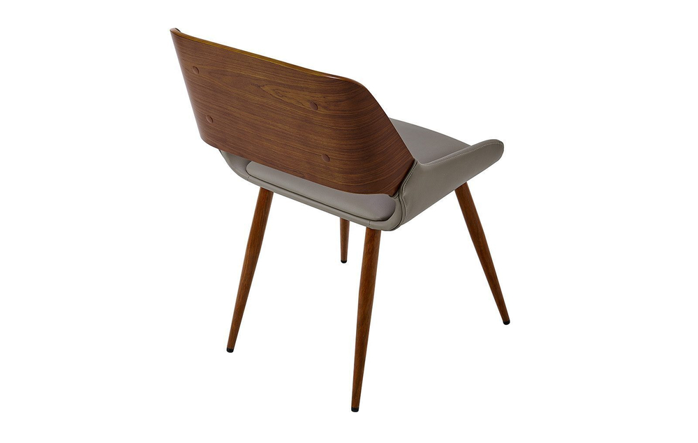 Стул JY1869 серый PU#047/орех/металл