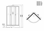 Душевая кабина Niagara Classic 90x90 NG-6701-14G с гидромассажем