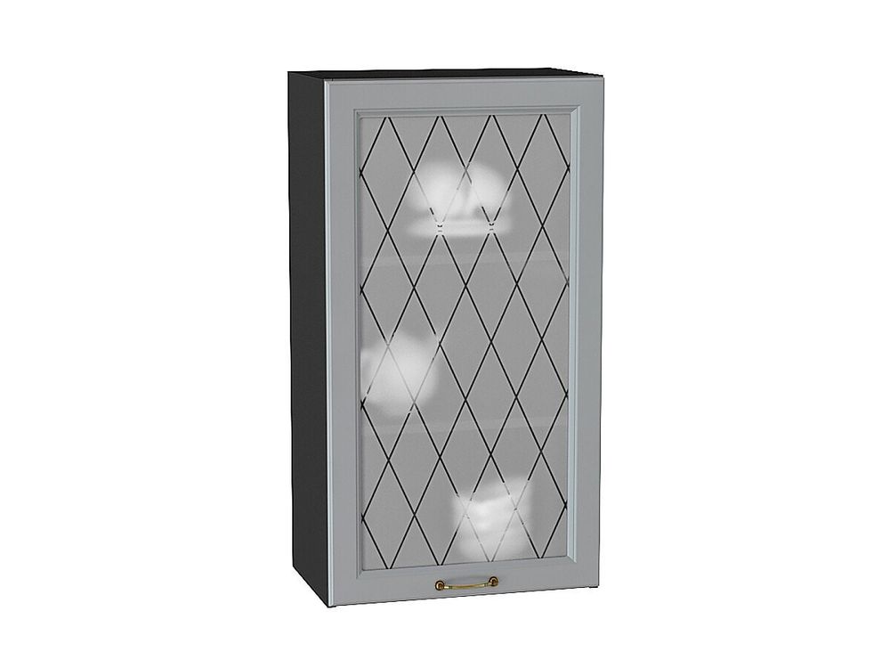 Шкаф верхний с 1-ой остекленной дверцей Ницца