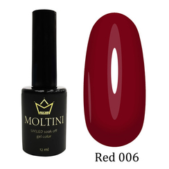 Гель-лак Moltini RED 006, 12 ml