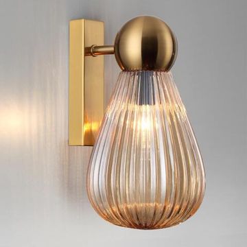 5402/1W MODERN ODL_EX23 159 золотой/янтарный/металл/стекло Бра E14 1*40W ELICA