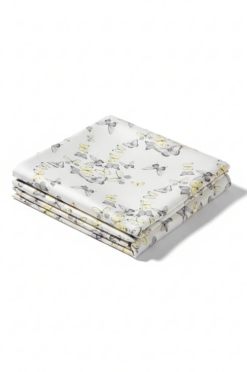 8445 Платок женский (молочный / желтый)