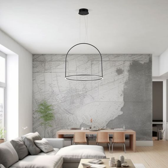 Подвесной светодиодный светильник Eurosvet Over 90323/1 черный