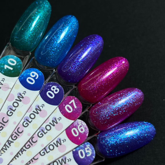 Гель-лак ТМ &quot;HIT gel&quot; №10 Magic glow, 9 мл
