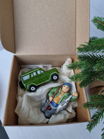 Набор игиушек "Машинка УАЗ и Рыбак"