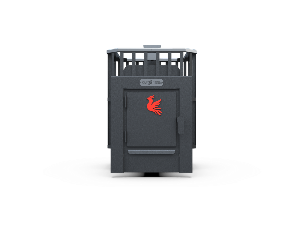 Банная печь Душа- 15 Сетка Высечка Закрытая Каменка 8мм