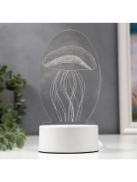 Светильник «Медуза» LED RGB от сети 9.5×10×21.5 см RISALUX