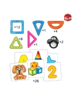 Магнитный конструктор Magical Magnet, 54 детали, детали мато