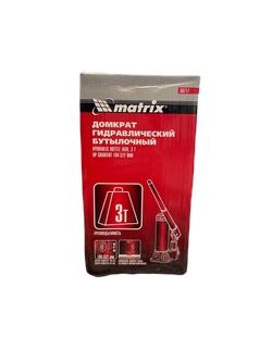 домкрат 3т гидр. бут. в/п 194-372мм matrix 50717