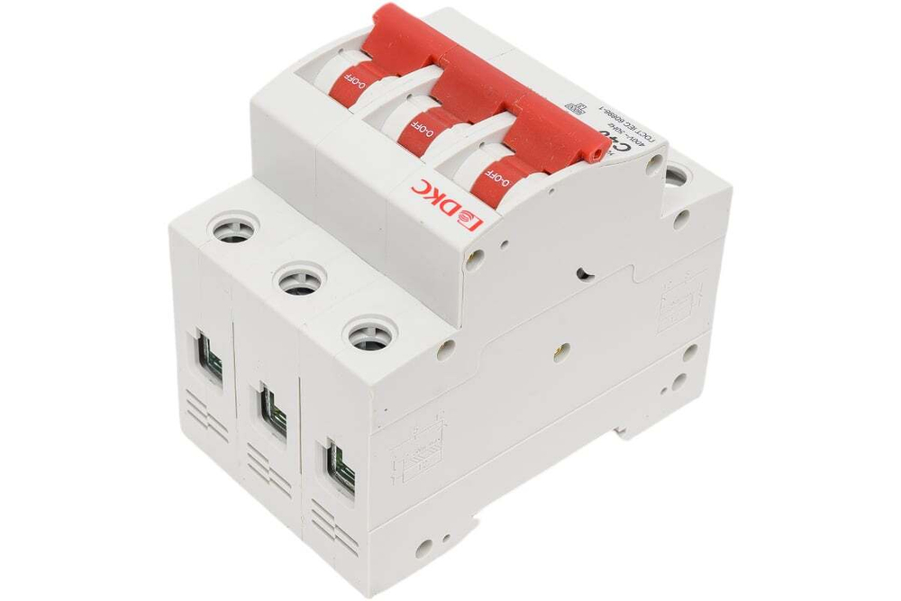 Автоматический выключатель модульный YON MD63N 3P 40A C 6kA DKC