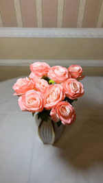 Искусственные цветы, желтые подсолнухи / Высота 44 см. 9 стебелей 9 бутонов/