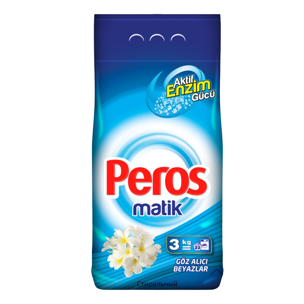 Порошок "Перос" для белого белья 3кг
