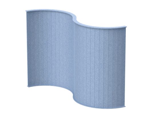 Перегородка S-образная 199х46х140