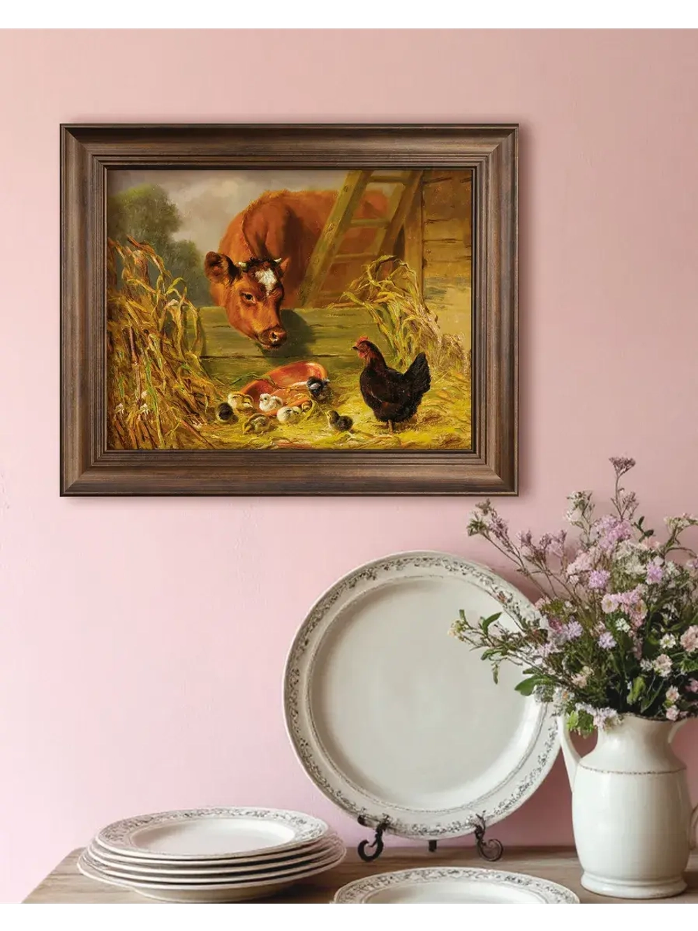 Картина интерьерная на холсте в раме 25*31 см