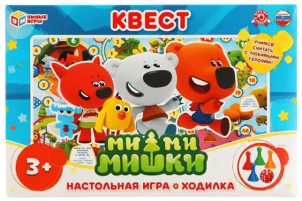 Настольная игра-ходилка 02290 "УМНЫЕ ИГРЫ" МиМиМишки
