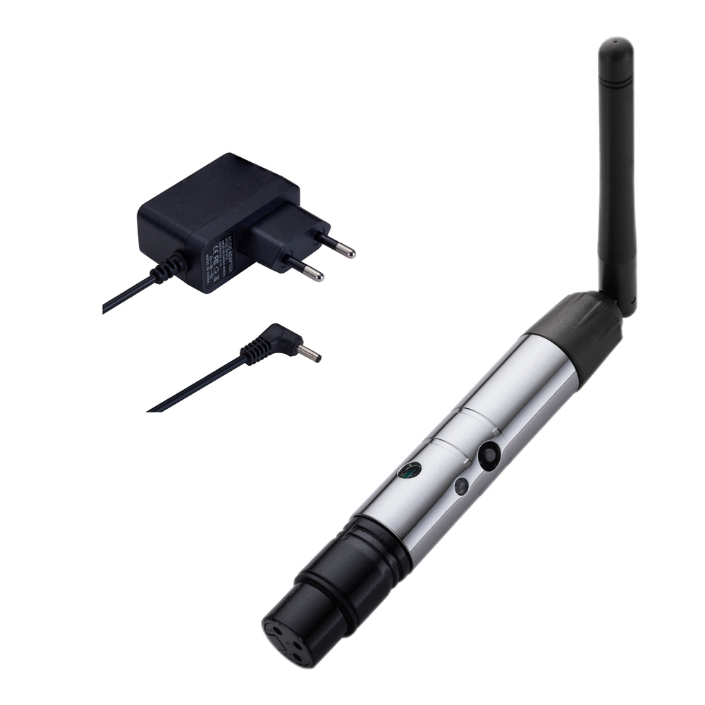 Беспроводной приемник Wi-DMX 2.4ГГц, XLR F (мама) 3-pin