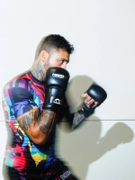 Перчатки для MMA PRO черно-белые