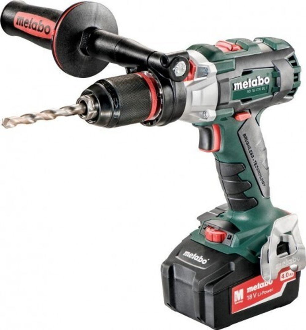 Аккумуляторный шуруповерт METABO SB 18 LTX BL i 2x4,0 Ач, ударная, бесщеточная 602352500