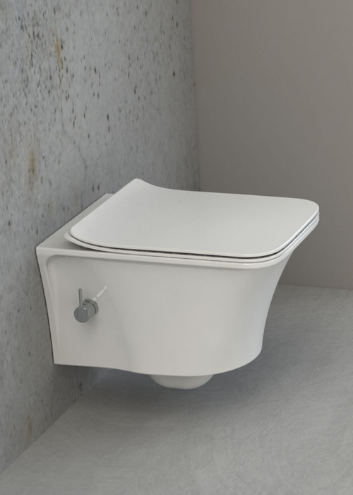 Boheme Mirage подвесной унитаз с биде глянец белый