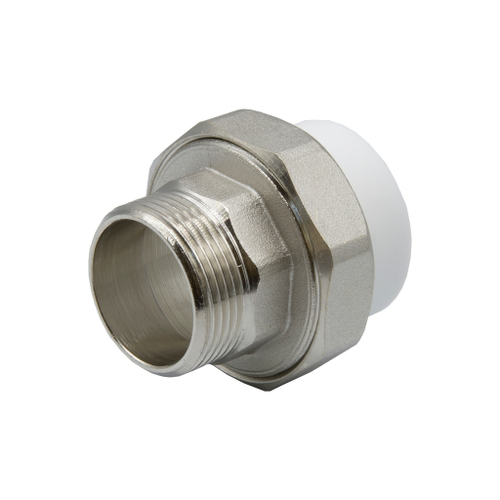 Муфта комб. разъемная, нар 40х1 1/4" EVER® plast  БЕЛЫЙ (Россия)